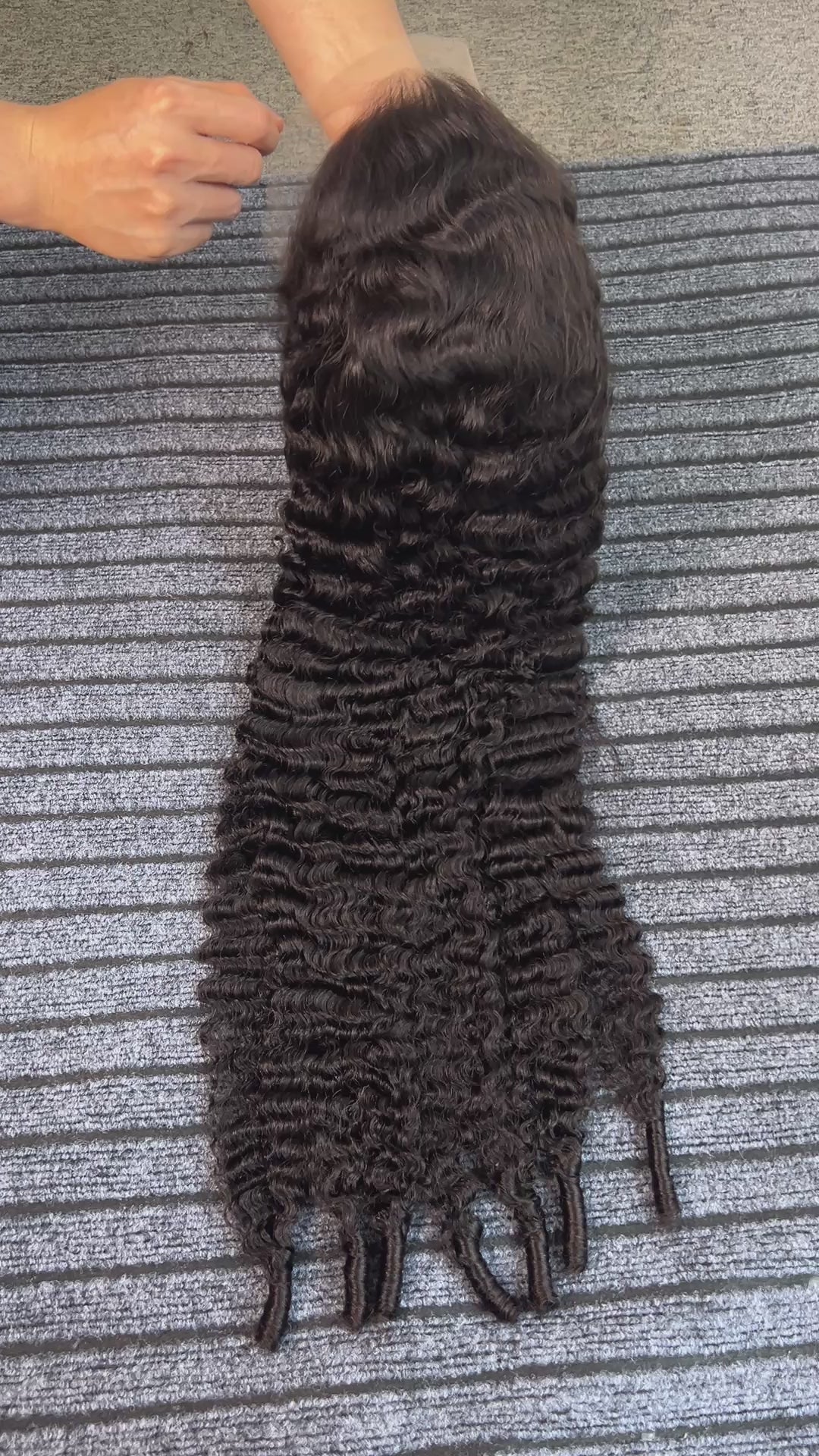 Affordable Burmese Spiral Curly 13*6 HD full premade wig 210 density