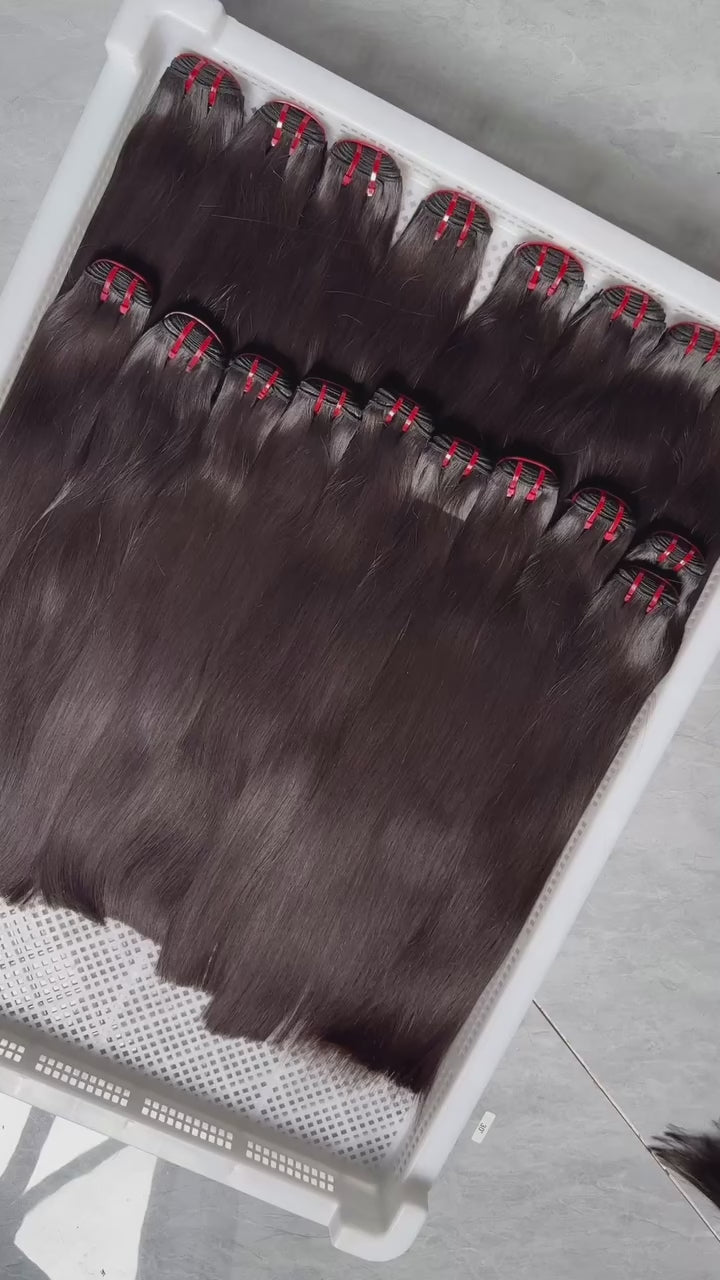 Raw Vietnamese Double Drawn Bundles Straight