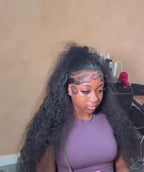 Customize Raw Vietnamese Wigs 180% density Burmese Curly (3 bundles made)
